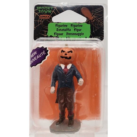 LEMAX SPOOKY TOWN 2014 FIGURINE PUMPKINMAN 42216 RETIRED - Picture 1 of 3
